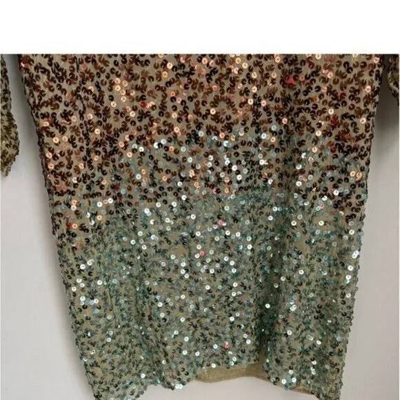 Jen’s Pirate X Booty Free People Sequin Dress Blogger Favorite Small Ombre Shine